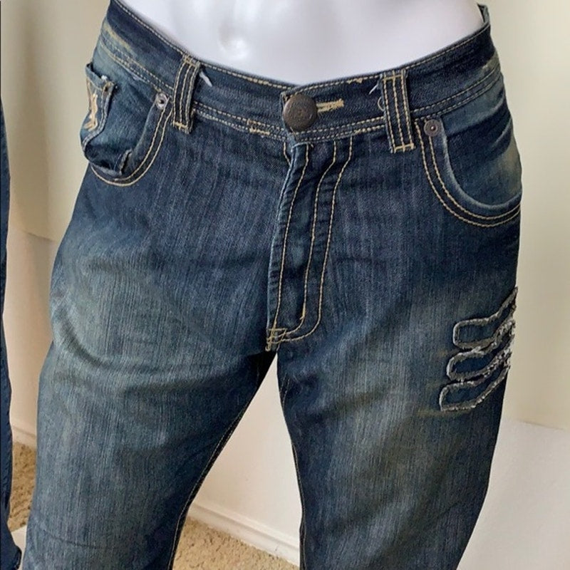 Men’s Jordan Craig distressed denim size 34x30