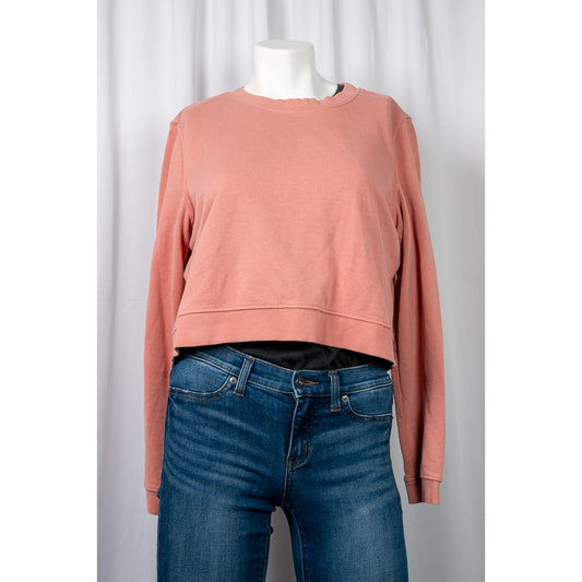 H&M Divided - Salmon colored cropped Sweater sz jrs L