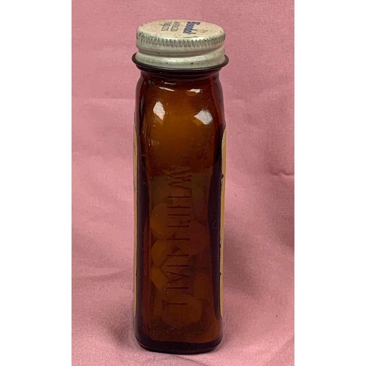 Vintage 72' Bisodol Whitehall Antacid bottle - for display or prop