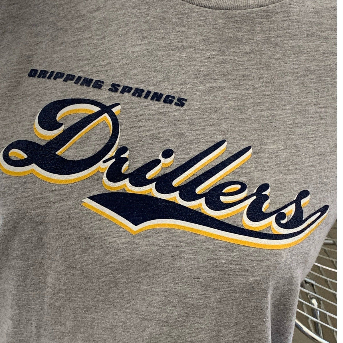 Dripping Springs Drillers grey sports tshirt sz M