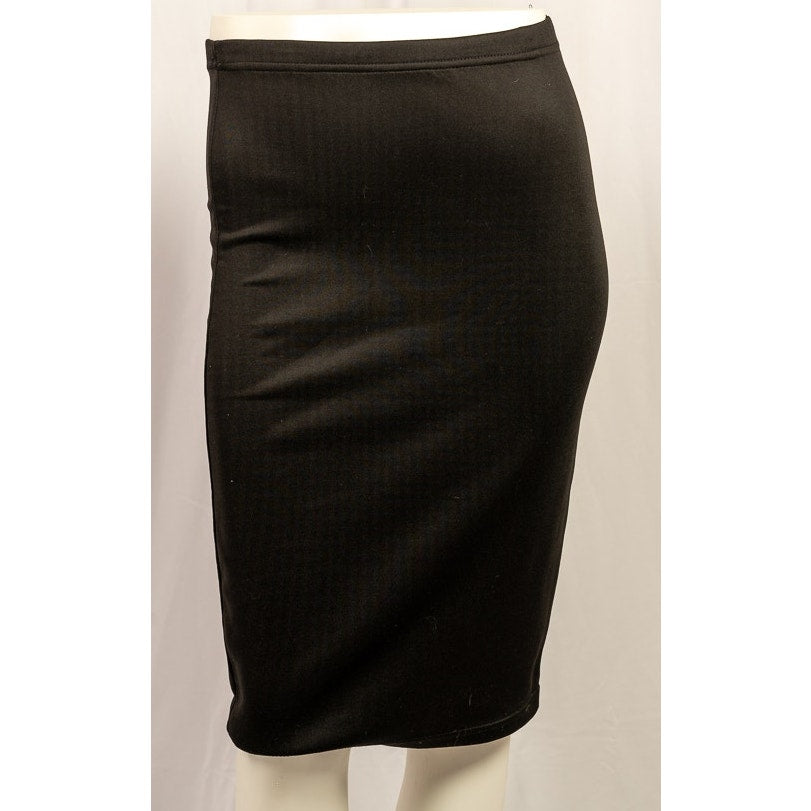 Y2K Hot Kiss black spandex pencil skirt sz S