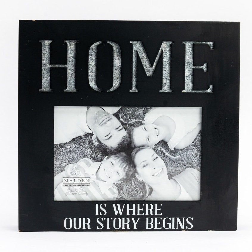 Home is where our story begins - picture frame by Malden - 4x6