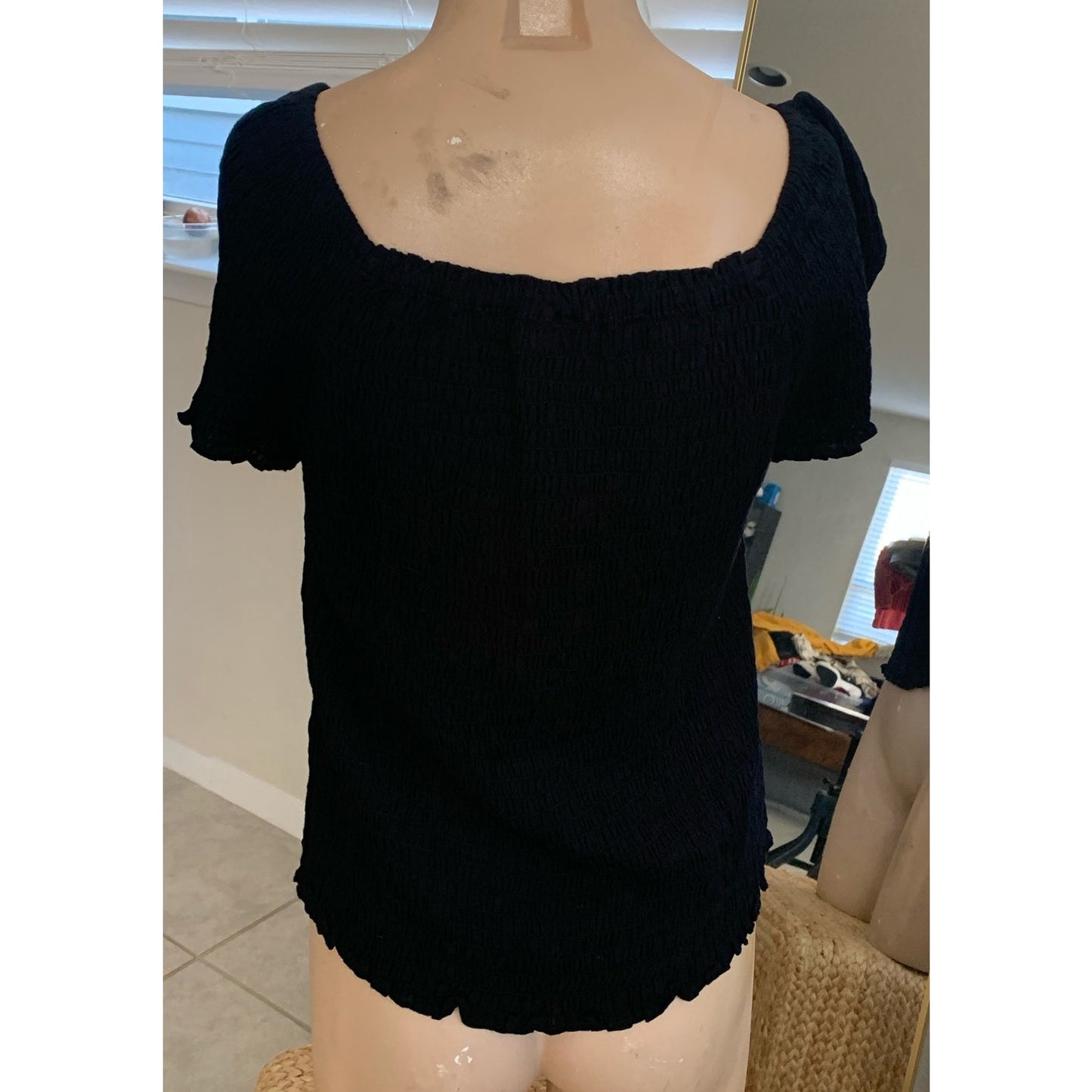 Vintage Black stretch top from Indonesia One size fits most