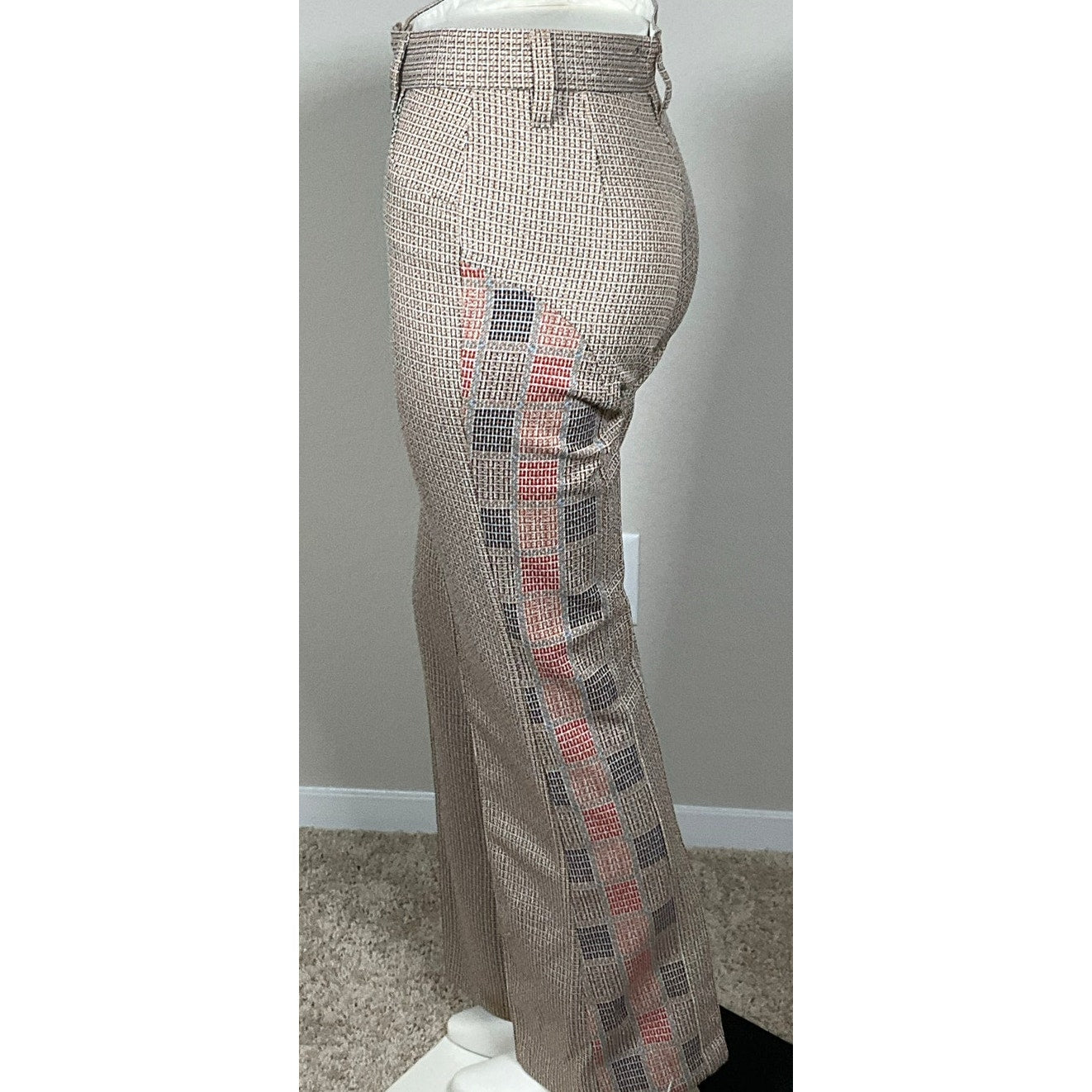 Vintage 50's H Bar C California Ranchwear Khaki Tweed pants sz 26"