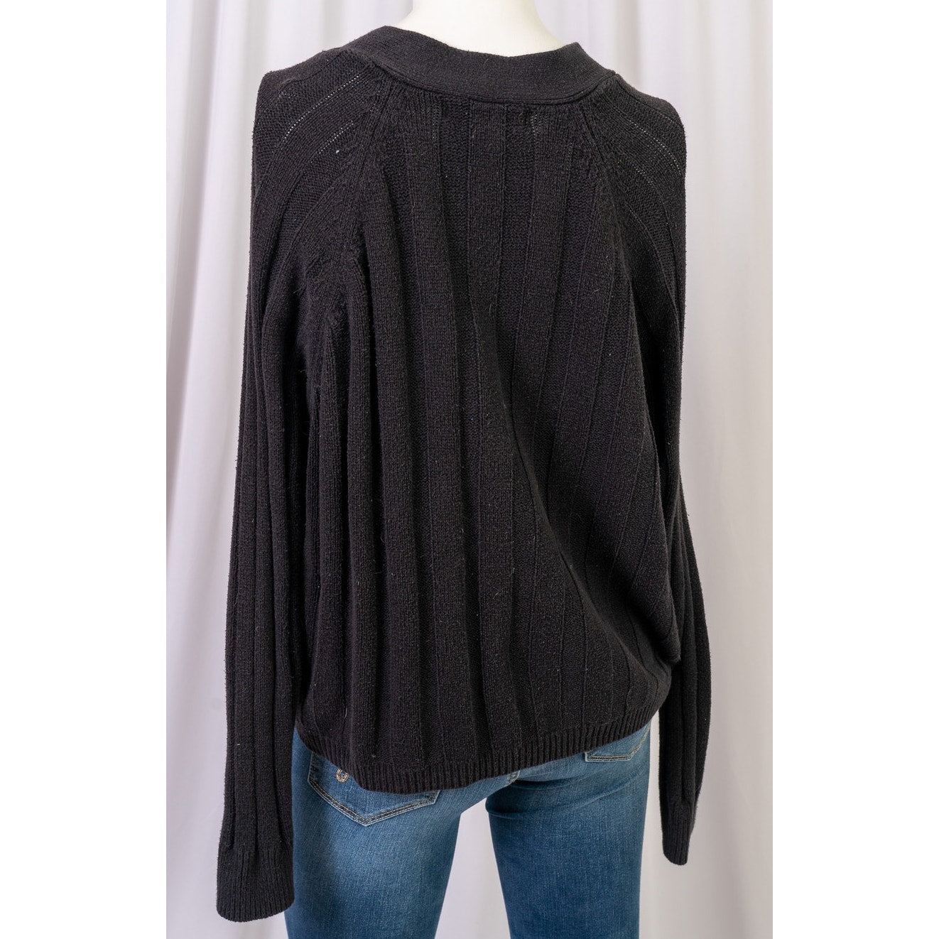 Plus size Black button down knit sweater size 1X Forever 21 +