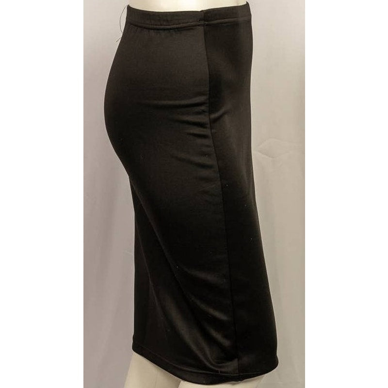 Y2K Hot Kiss black spandex pencil skirt sz S