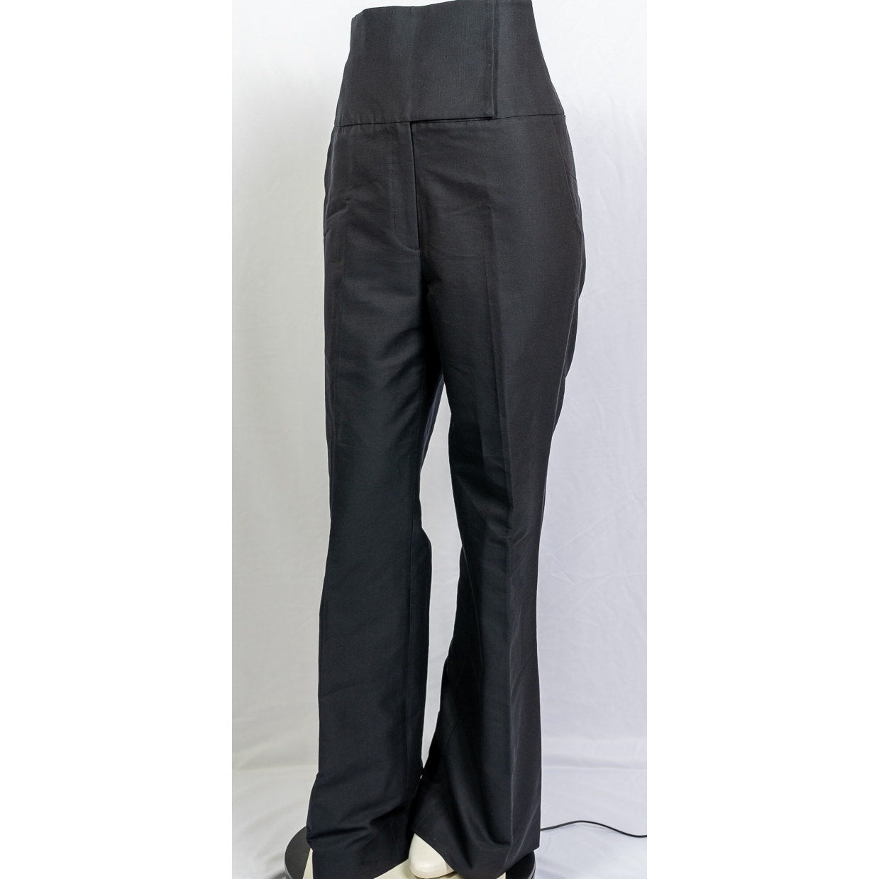 Monique Lhuillier High Waisted Wide Leg Noir slacks sz 2 NWOT