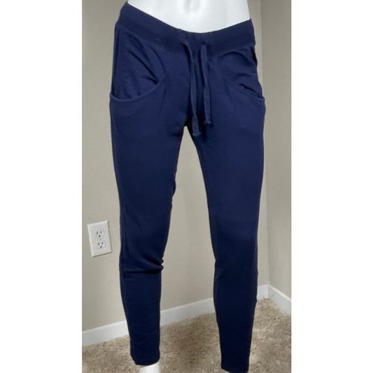 Navy Blue tapered leg joggers size S - Forever 21