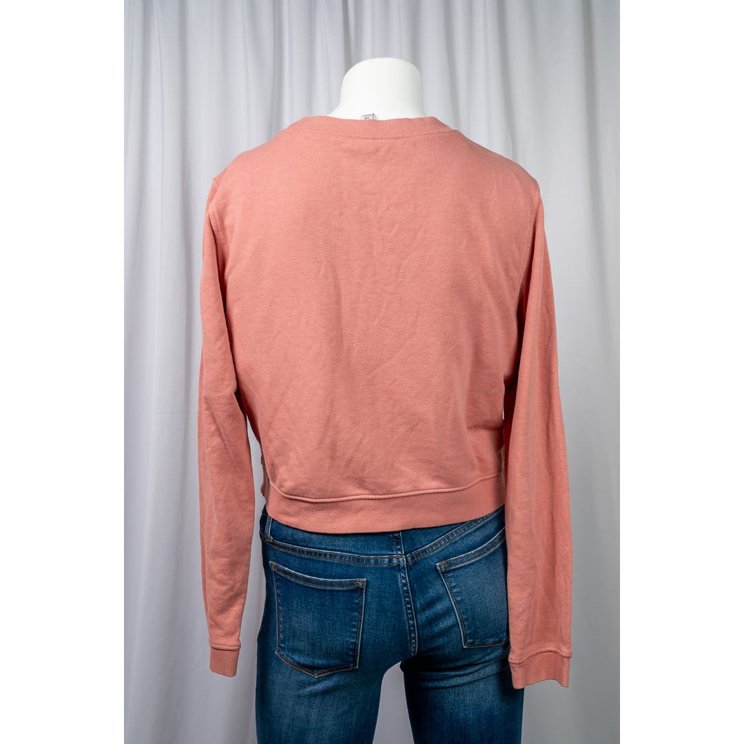 H&M Divided - Salmon colored cropped Sweater sz jrs L