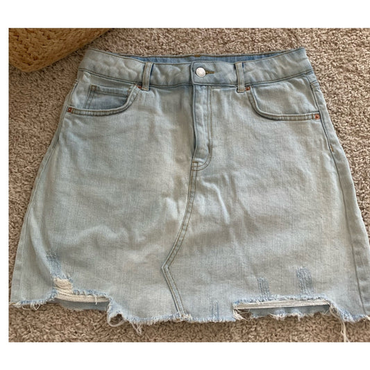 Wild Fable Women's High-Rise Denim Mini Skirt sz 8