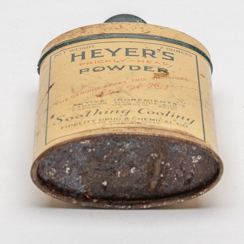 Vintage Heyer’s Prickly-Heat Powder Tin, 2 oz.