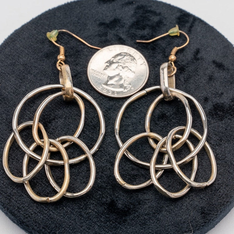 Twisted Copper Infinity earrings - handmade