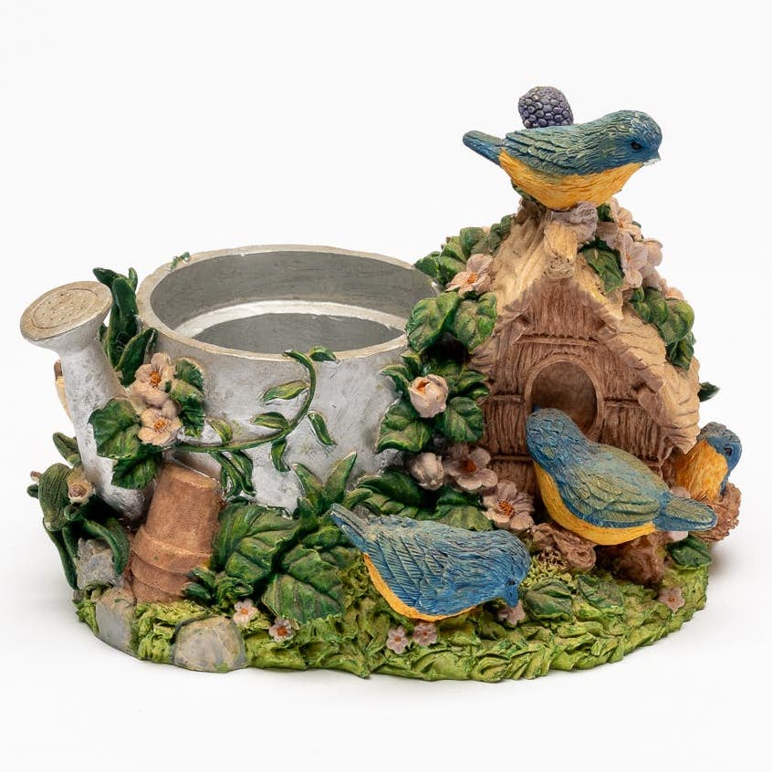 Bloom Ridge watering can planter collectible figurine