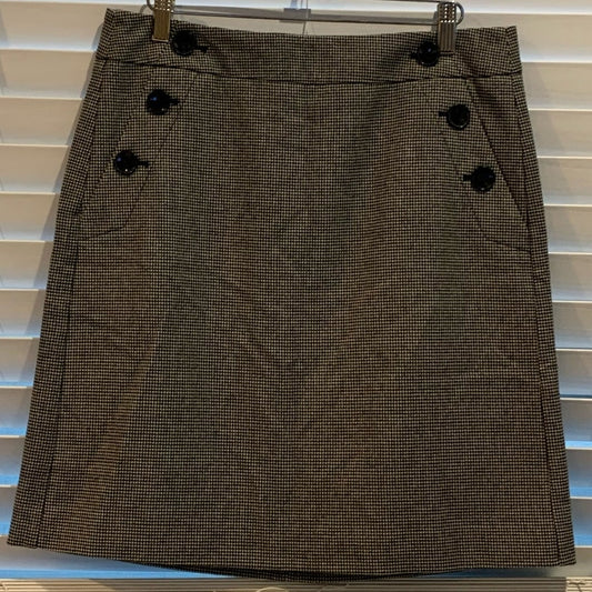 Y2K Ann Taylor Factory A line houndstooth skirt size 6