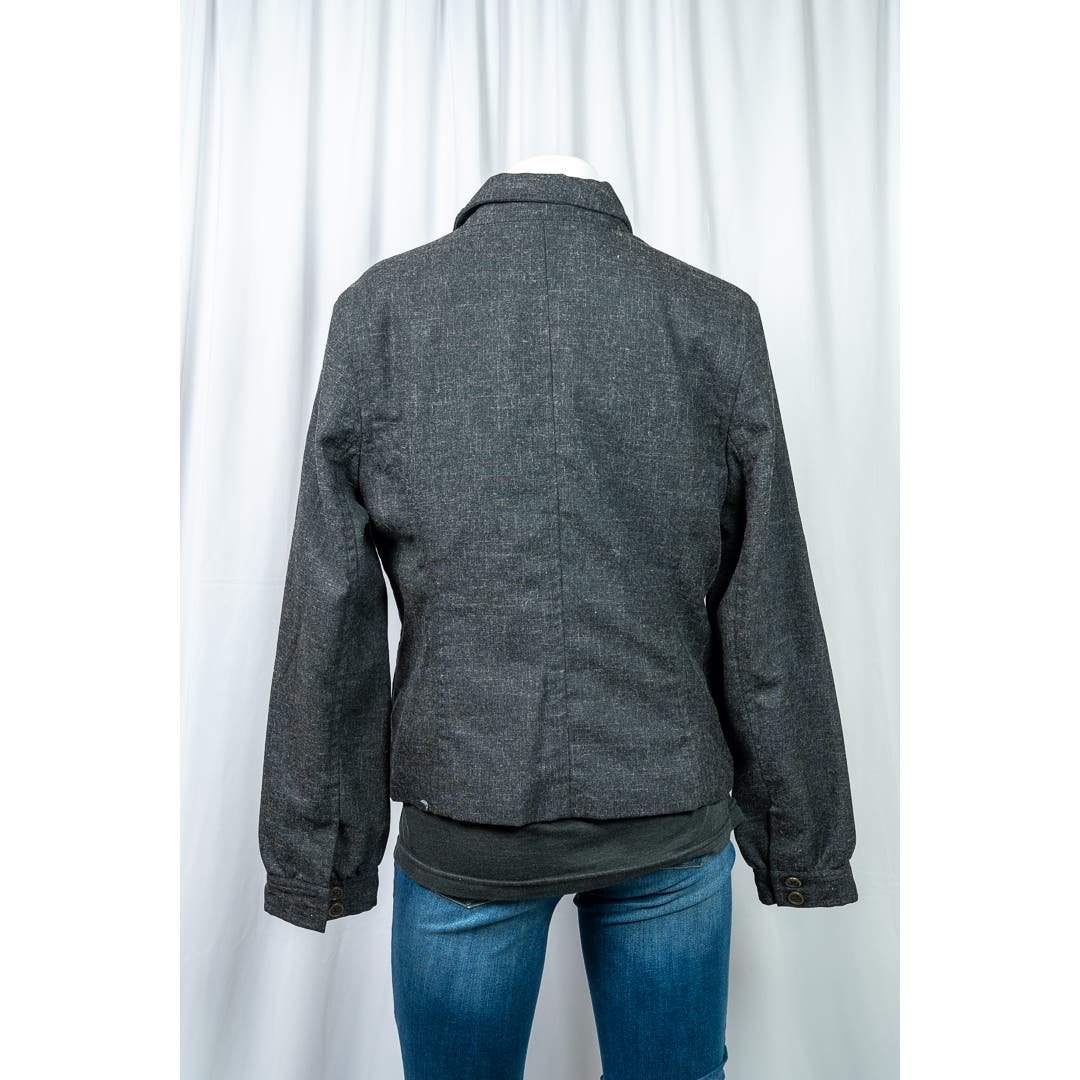 Isaac Mizrahi gray plus size fitted blazer sz 16