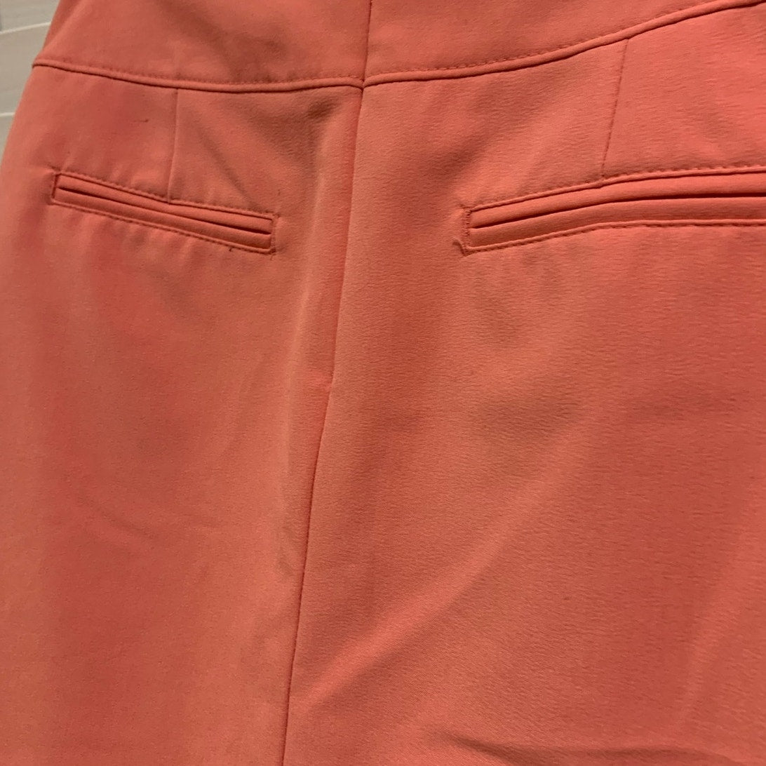 Worthington Salmon straight knee length Pencil Skirt sz 4