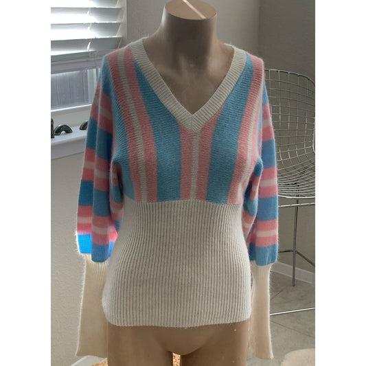 Vintage 60's/70's Chunky Cottagecore Kawaii sweater size Small