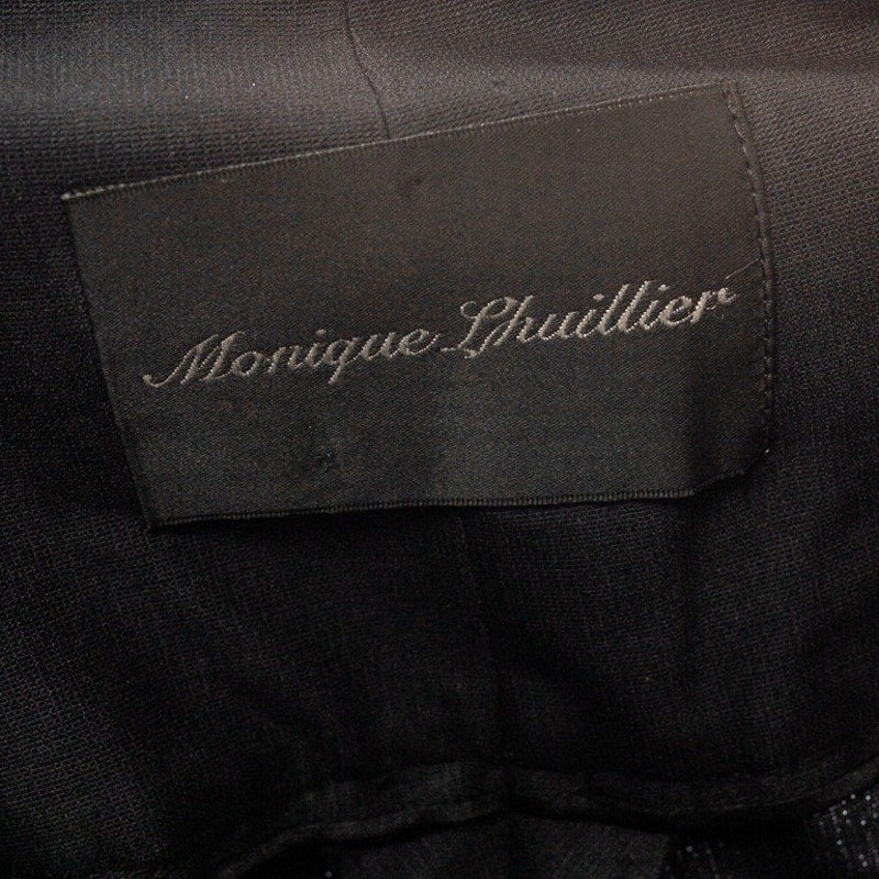 Monique Lhuillier High Waisted Wide Leg Noir slacks sz 2 NWOT