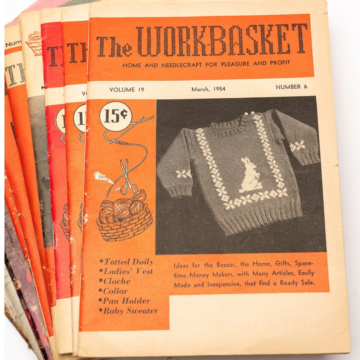 Vintage Patterns - The Workbasket & Home Arts Magazine Lot from 1950's -  1960's