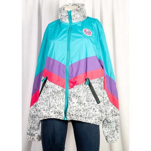 90s style Alpine Explorer Windbreaker Jacket - Tipsy Elves sz L