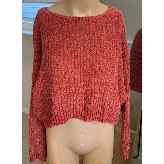 Wild Fable oversized soft coral knit sweater sz XS