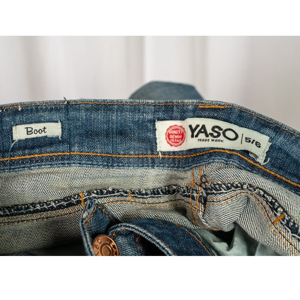 Yaso distressed Boot Cut - Quality Jeans size 5/6 NWOT