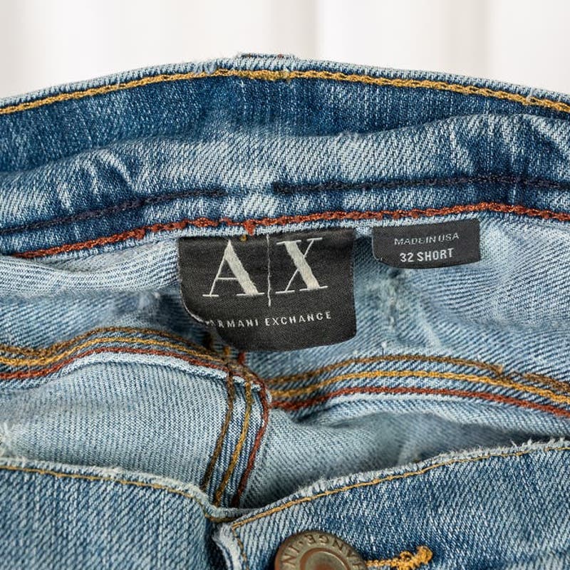 Armani Exchange Vintage Jeans Chopper Distressed Jeans 32 short