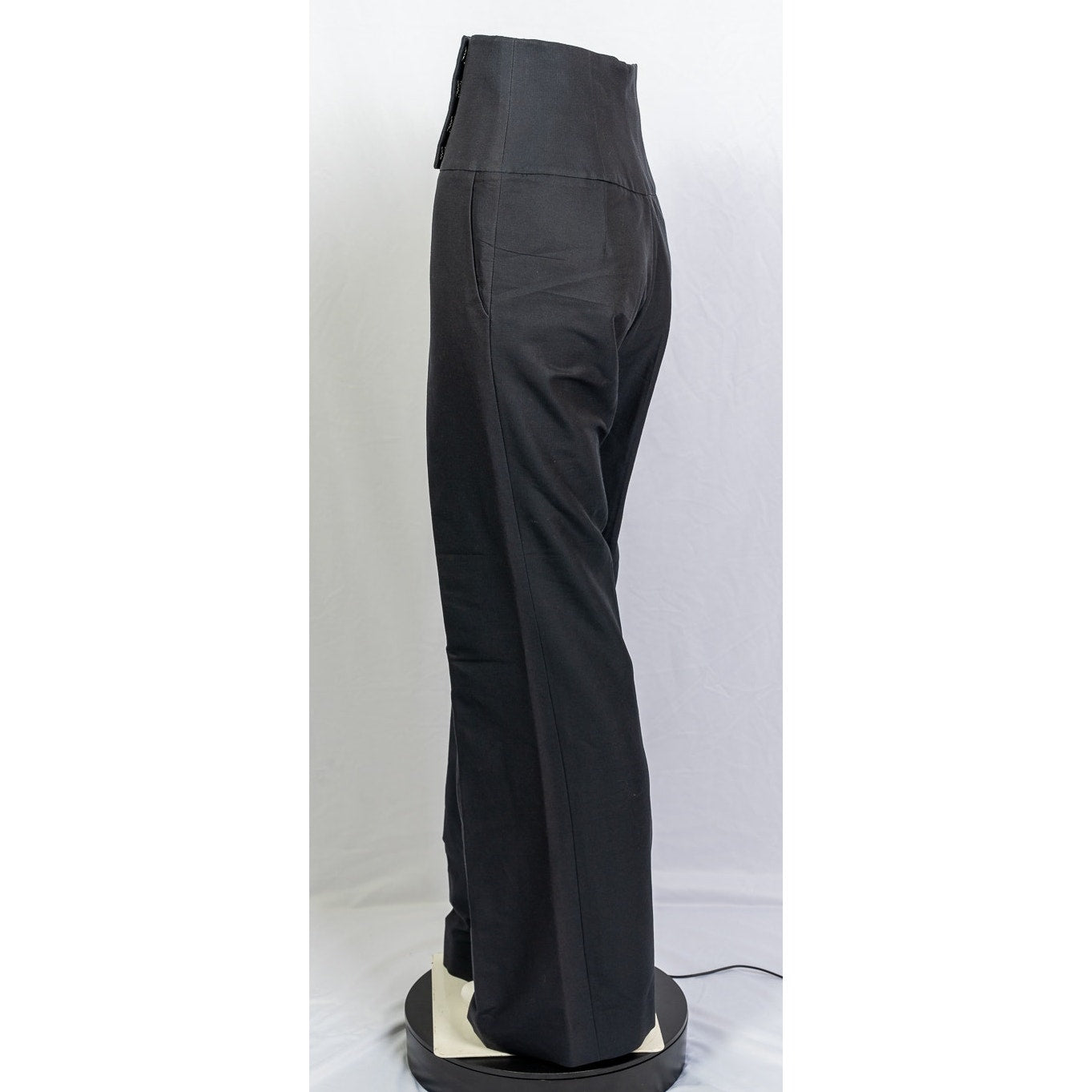 Monique Lhuillier High Waisted Wide Leg Noir slacks sz 2 NWOT