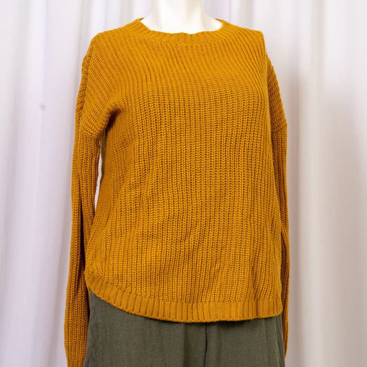 SO by Kohl's orange long sleeve pullover sweater sz Small