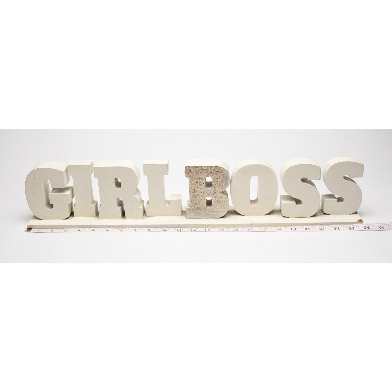 Girlboss decoratove display wooden shelf art