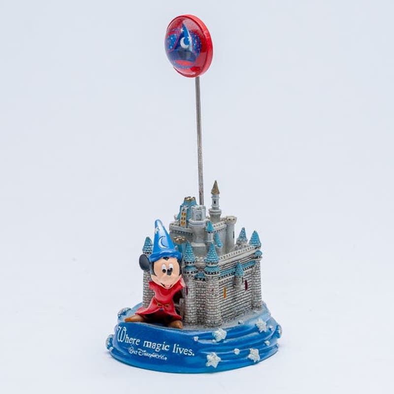 Disney Castle With Mickey Mouse Photo and Note Holder "Where magic lives"