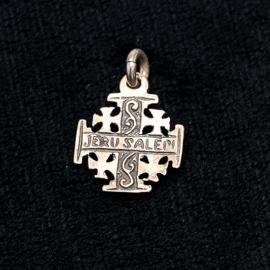 Jerusalem Cross Medal in sterling silver - Charm