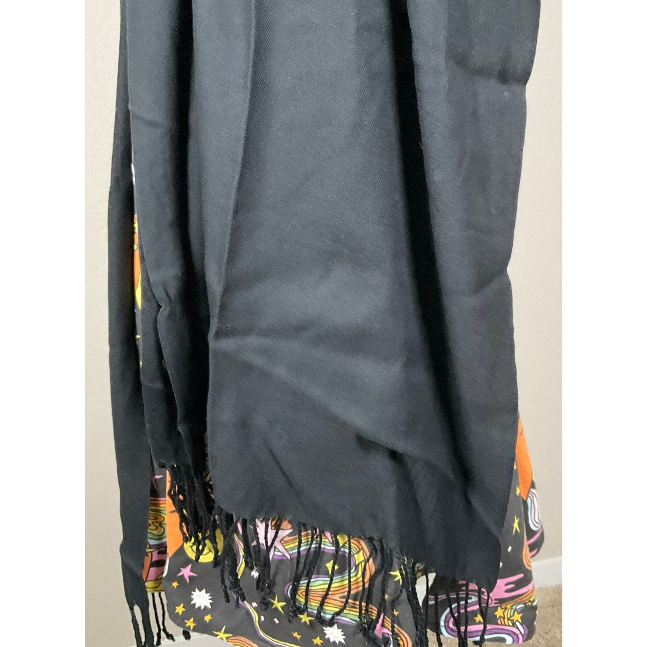 Women's Classic Black Pashmina Shawl Wrap