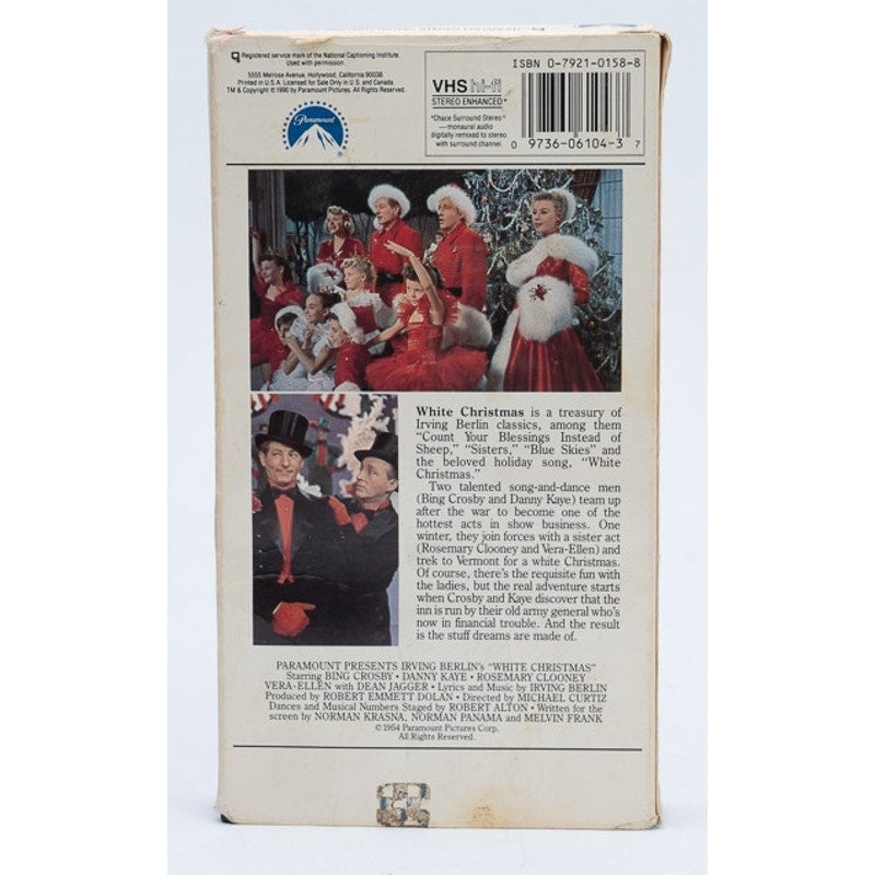 Irving Berlin's White Christmas VHS 1990 Paramount