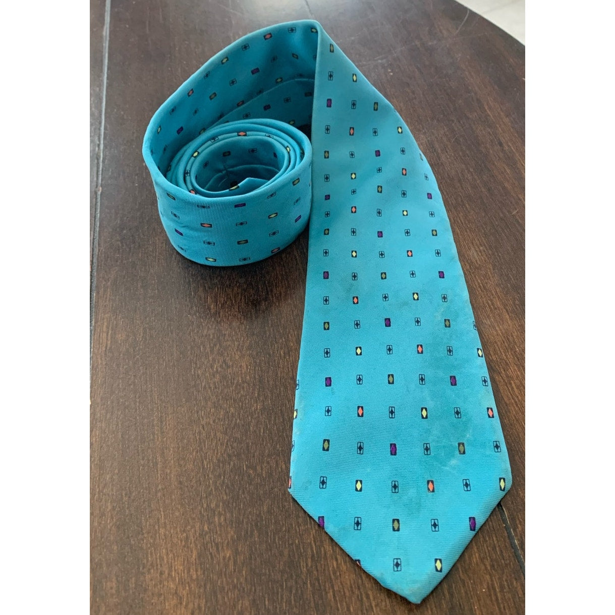 Vintage 90's Colours by Alexander Julian blue tie