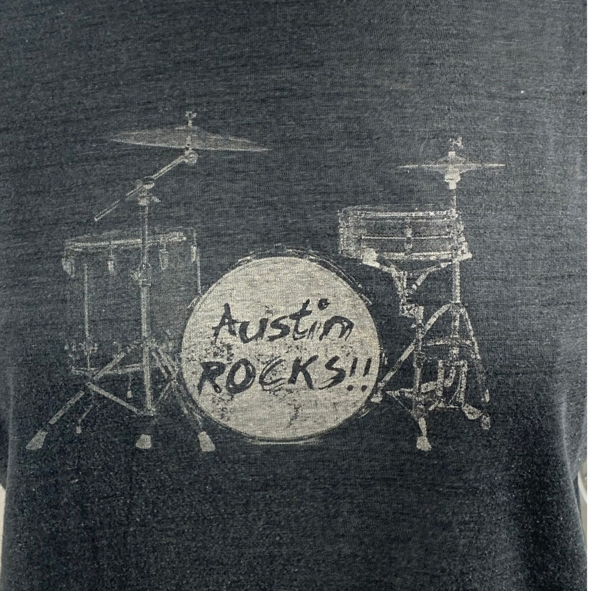 Vintage Austin Rocks musician rockstar tshirt sz M