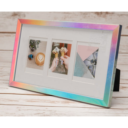 Rainbow decorative rectangular picture frame