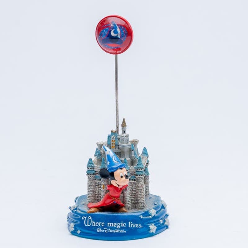 Disney Castle With Mickey Mouse Photo and Note Holder "Where magic lives"