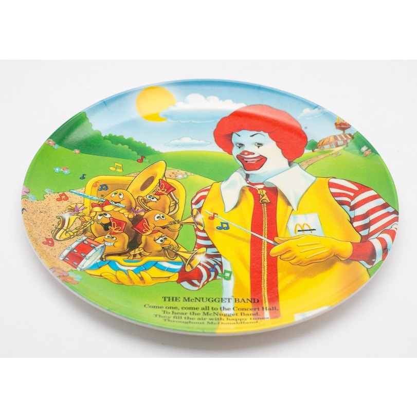 1989 Vintage McDonald's The McNugget Band McDonald Melamine Plate 9"