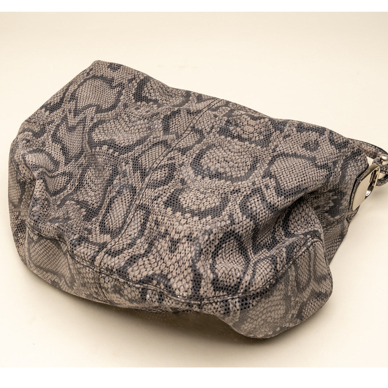 Banana Republic Leather Snakeskin print Hobo Purse