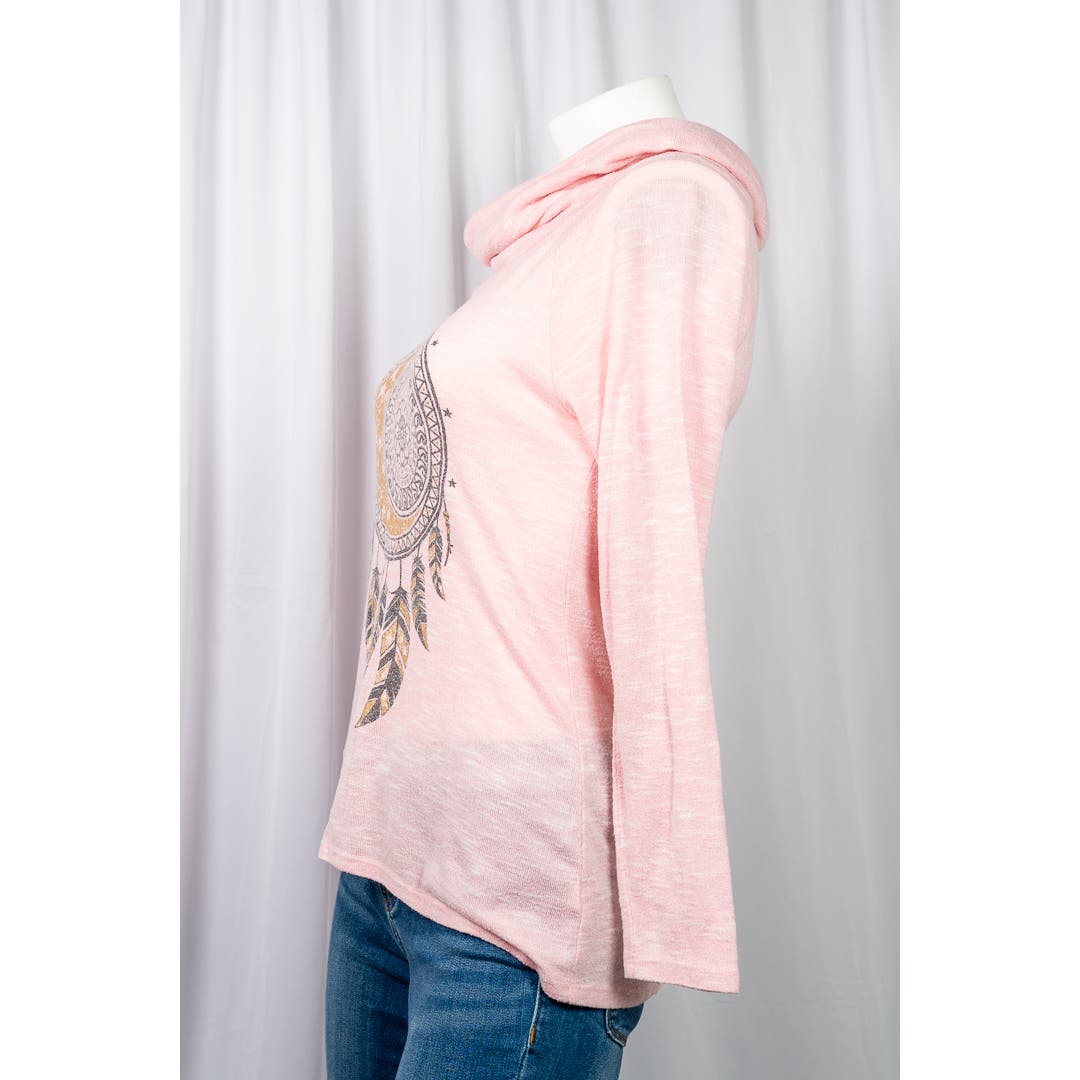 Southwestern pink Dreamcatcher lightweight pullover sz Small