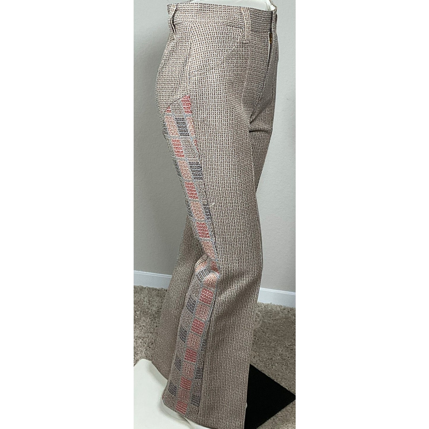 Vintage 50's H Bar C California Ranchwear Khaki Tweed pants sz 26"