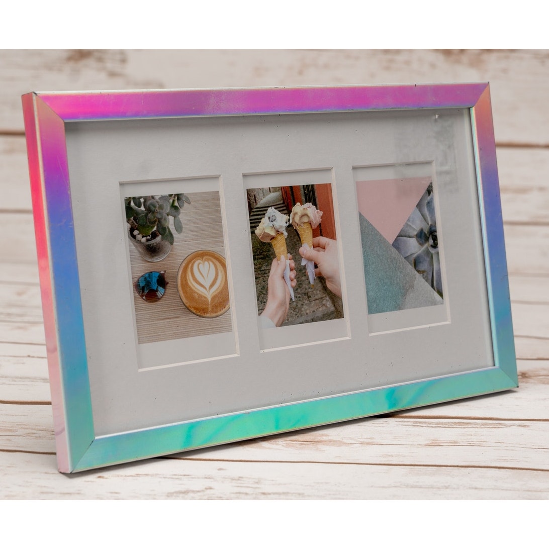 Rainbow decorative rectangular picture frame