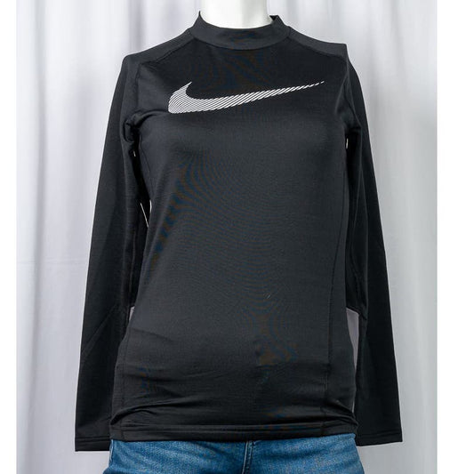 Nike Boys Pro Long Sleeve THERMA MOCK GFX Sz XL (BV3476-010)