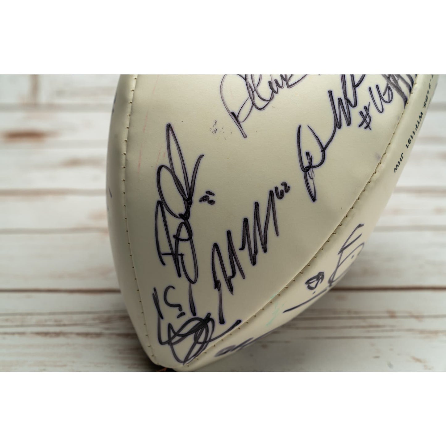 Authenticated Jacksonville Jaguars official football signed by 25 players from 2015-2017