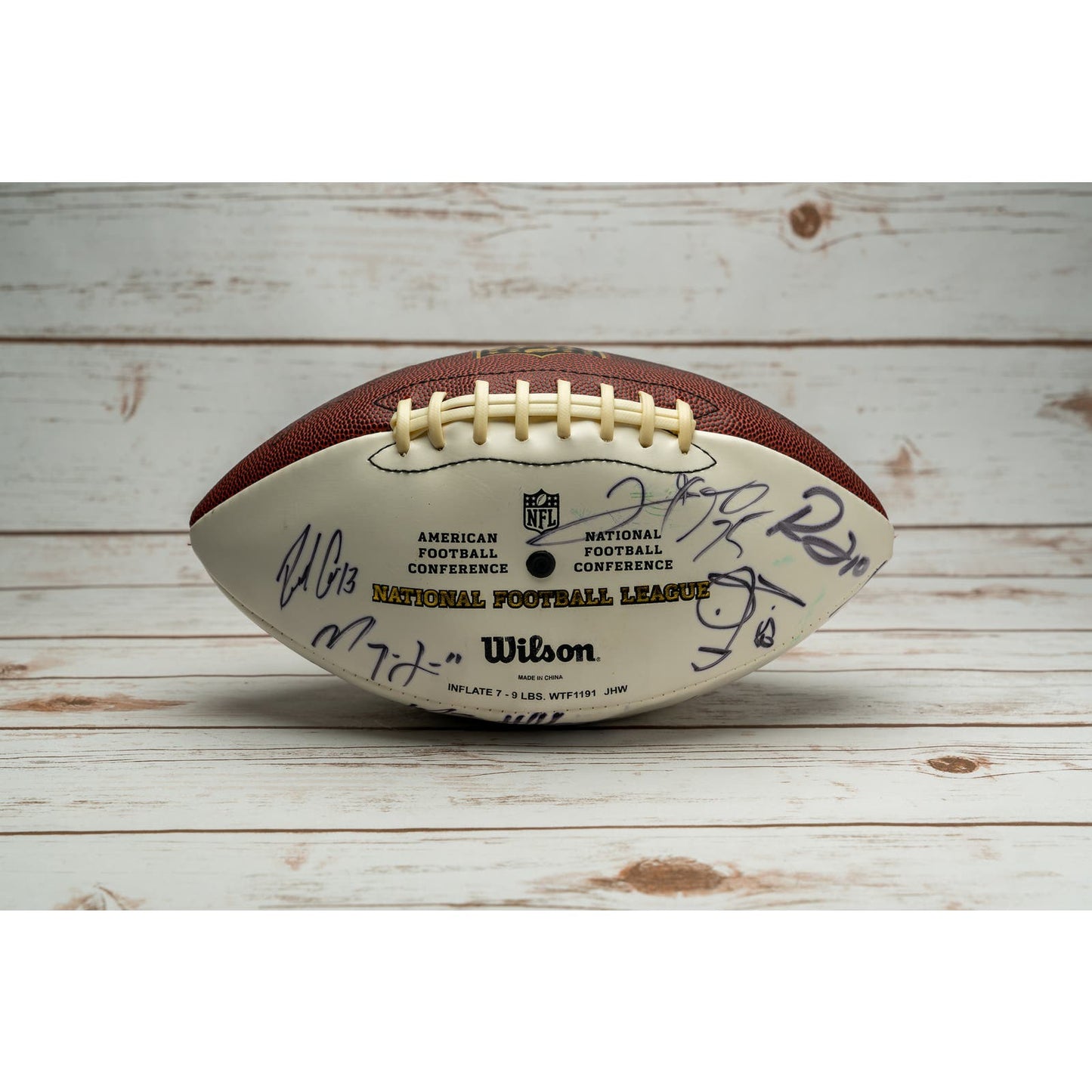 Authenticated Jacksonville Jaguars official football signed by 25 players from 2015-2017