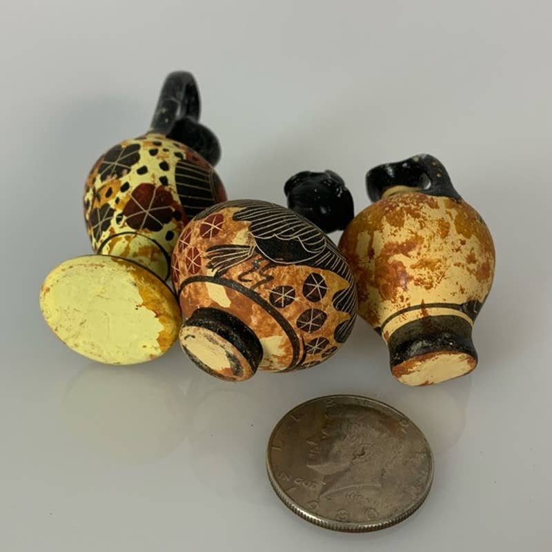 Vintage Miniature Cusco Handmade Peruvian pottery hand painted - Magically Funky Austin Resale & Thrift