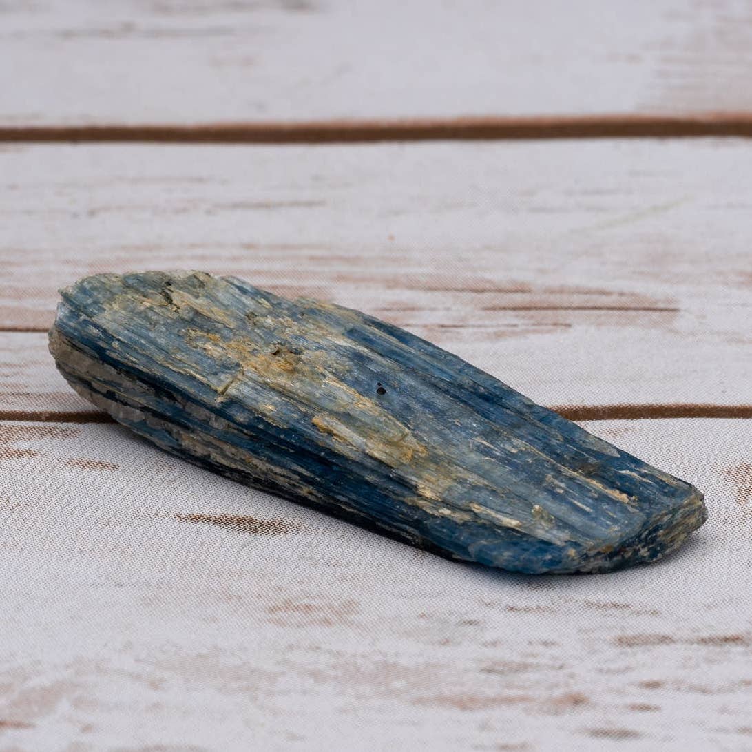 Blue kyanite in Quartz Crystal Specimen - Magically Funky Austin Resale & Thrift