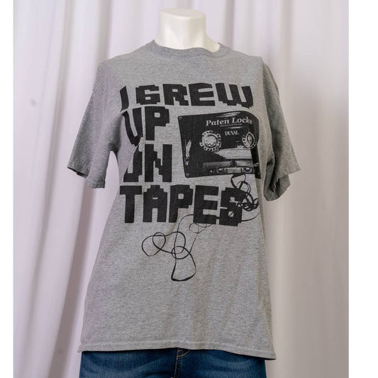 Unique shirt "I grew up on tapes" tshirt size M