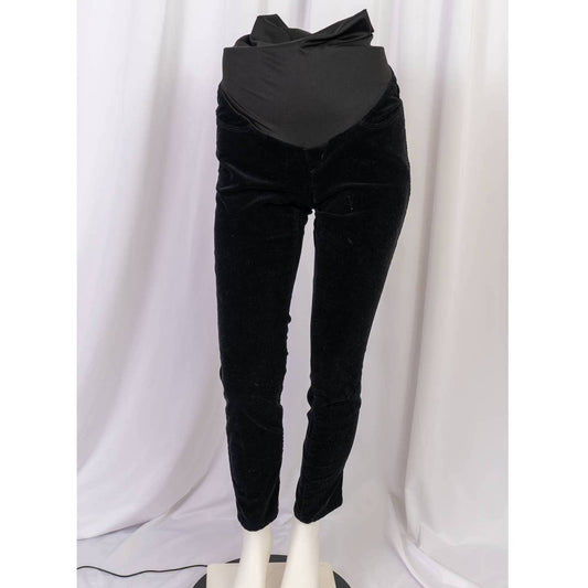 Ann Taylor Loft women's black velvet maternity jeans size 0M - Magically Funky Austin Resale & Thrift